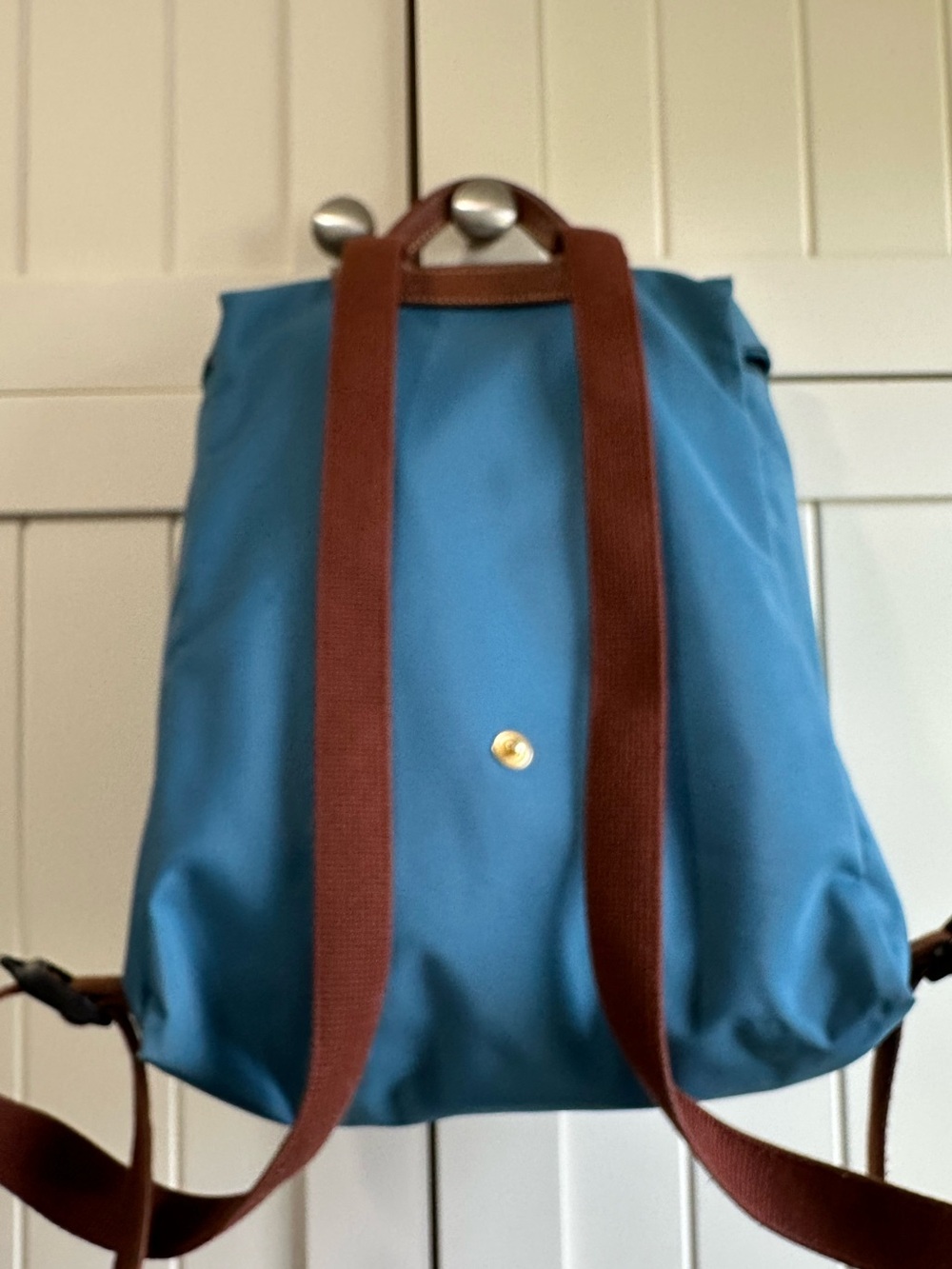 Longchamp Le Pliage Backpack in bright blue - Picture 2 of 7